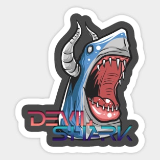 Devil Shark Sticker